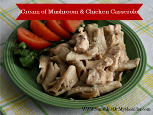 Gluten Free Chicken Mushroom Casserole