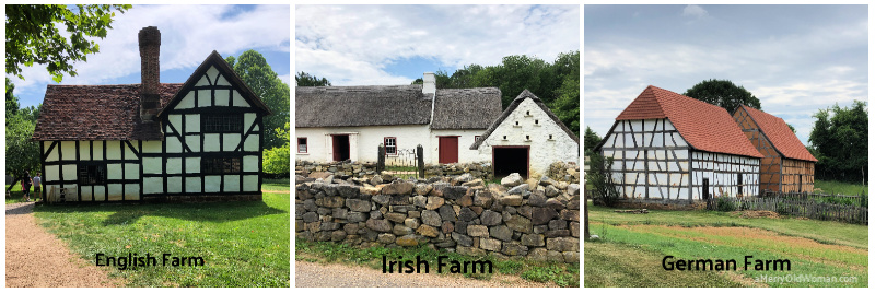 Farm houses at Frontier Culture Museum in Staunton, Virginia