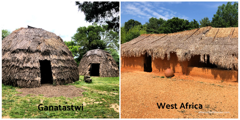 Native villages at Frontier Culture Museum in Staunton, Virginia